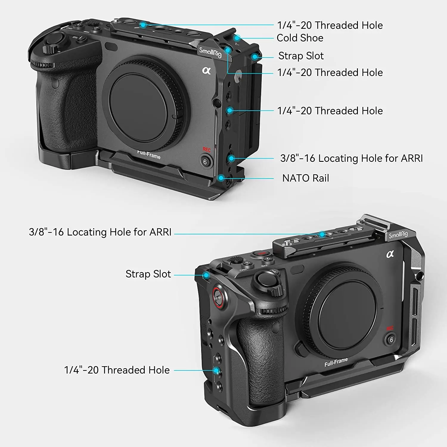 Smallrig Handheld Cage Kit for Sony FX30 FX3 - 4184