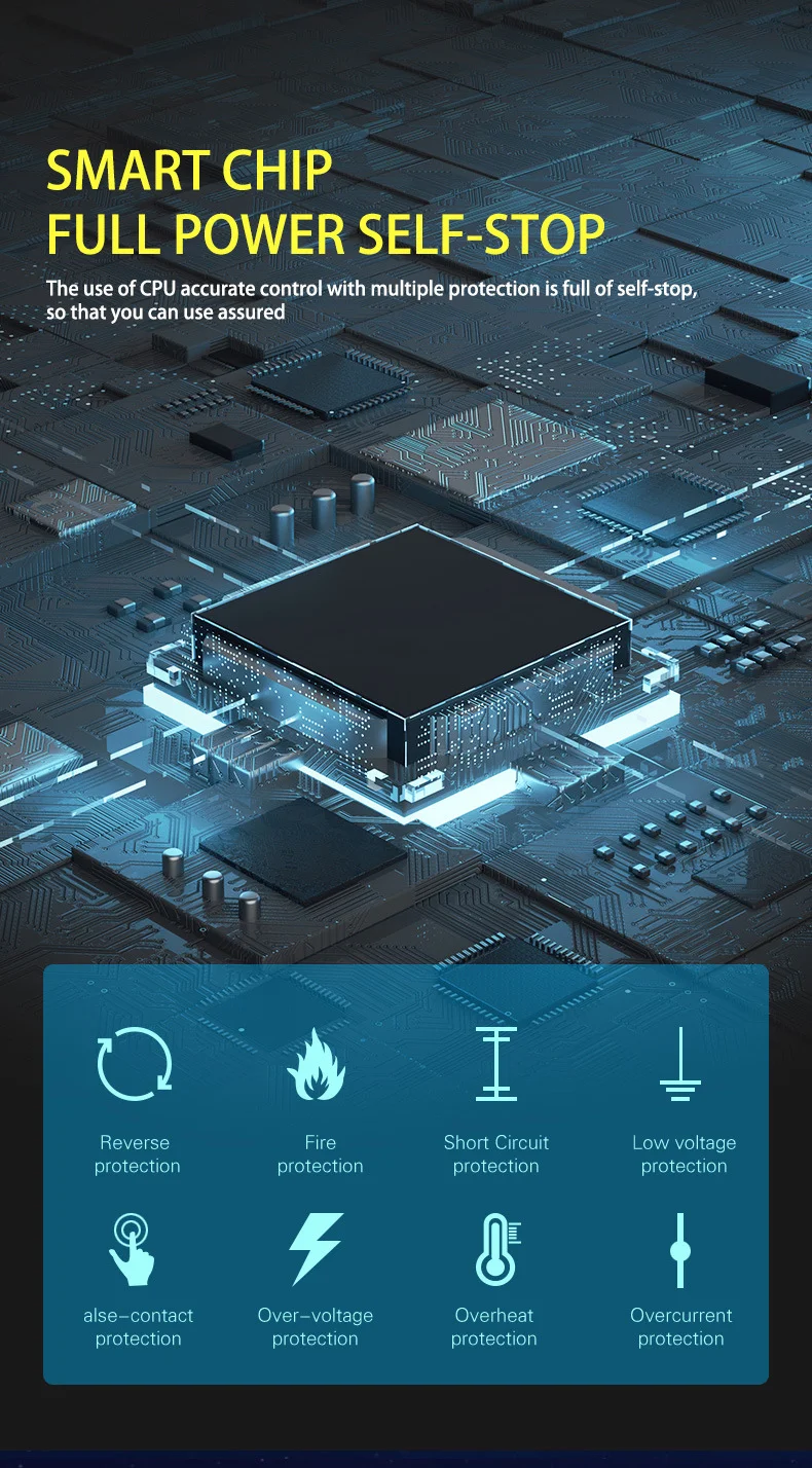 CHAOCHENBEN Hot Sell Blue Intelligent Pulse 12V/24V 10A Car Battery Charger Temperature Compensation Multi-Function Integrated manufacture