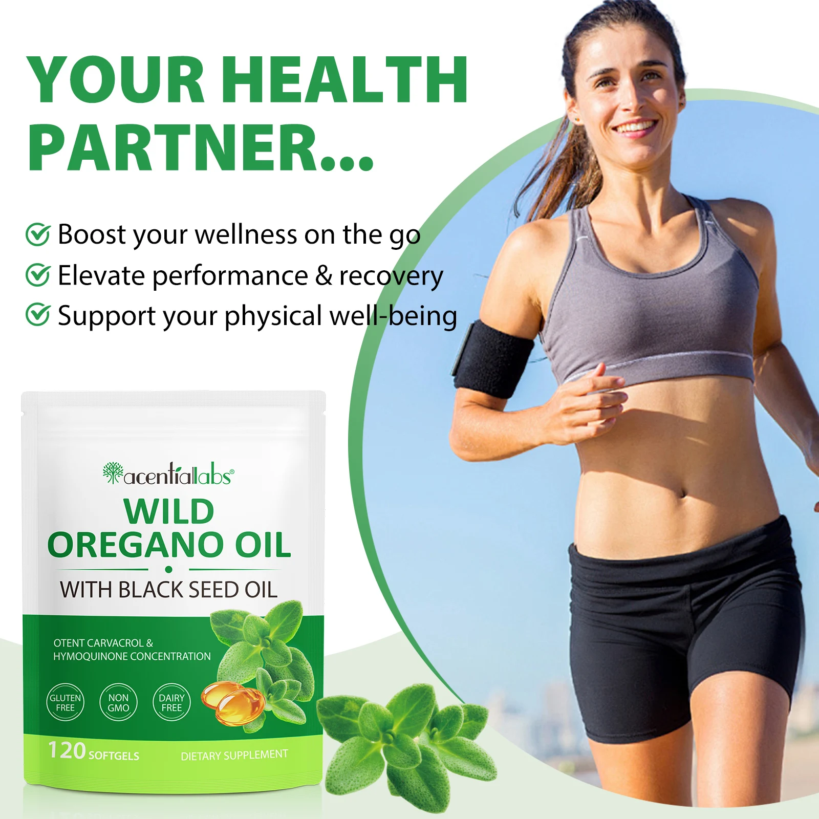 Oreganoöl 6000mg 300 Softgel mit Schwarzkümmelöl Ultrahoch Carvacrol J2O3 .d