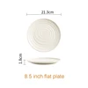 Assiette plate de 8,5 pouces