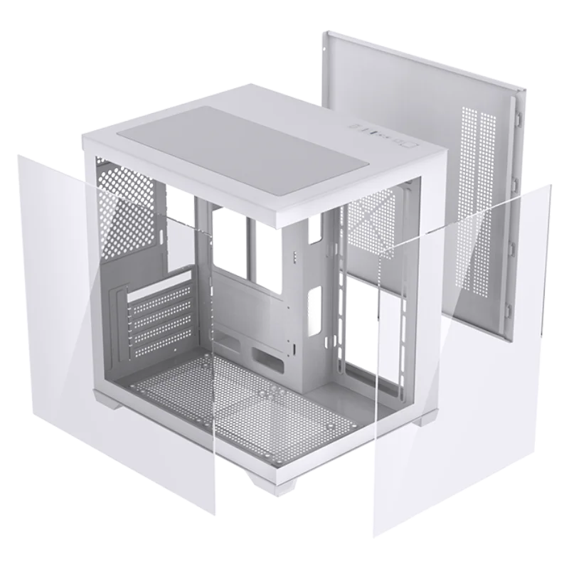 LOVINGCOOL Factory OEM Matx Desktop Gamer Computer Case Mid Tower Cabinet Transparent Gaming Pc Cabinet Cases for Mini Pc Case