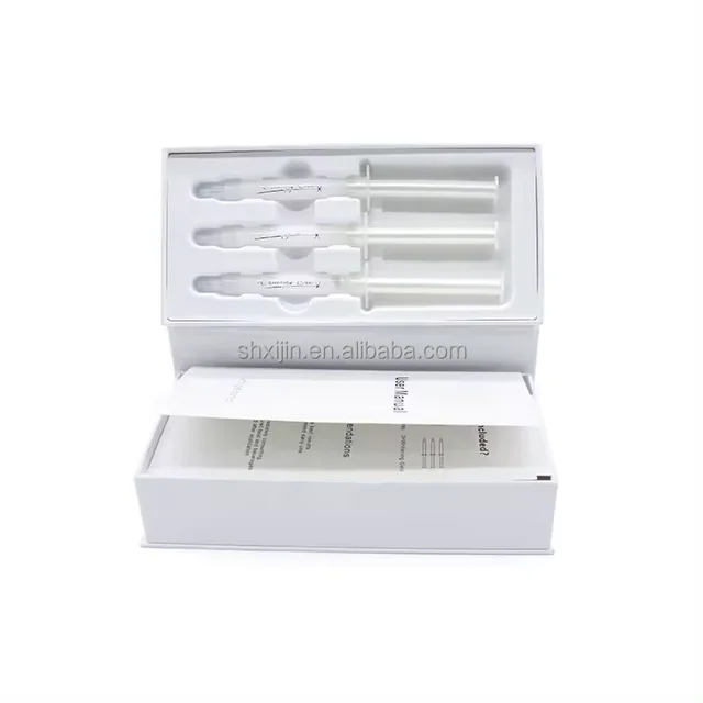 Dental Clinic Used Tooth Whitening Kit With Teeth Cleaning Gel Needle Tubing