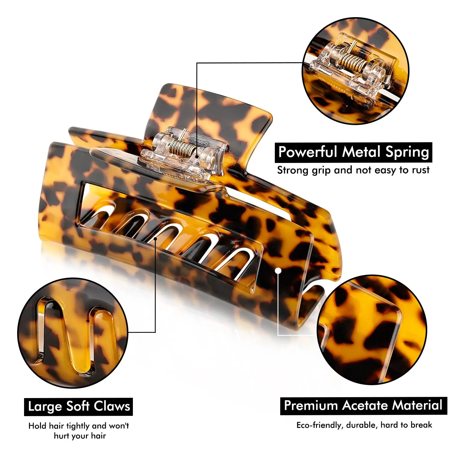 Premium Tortoiseshell Hair Claw