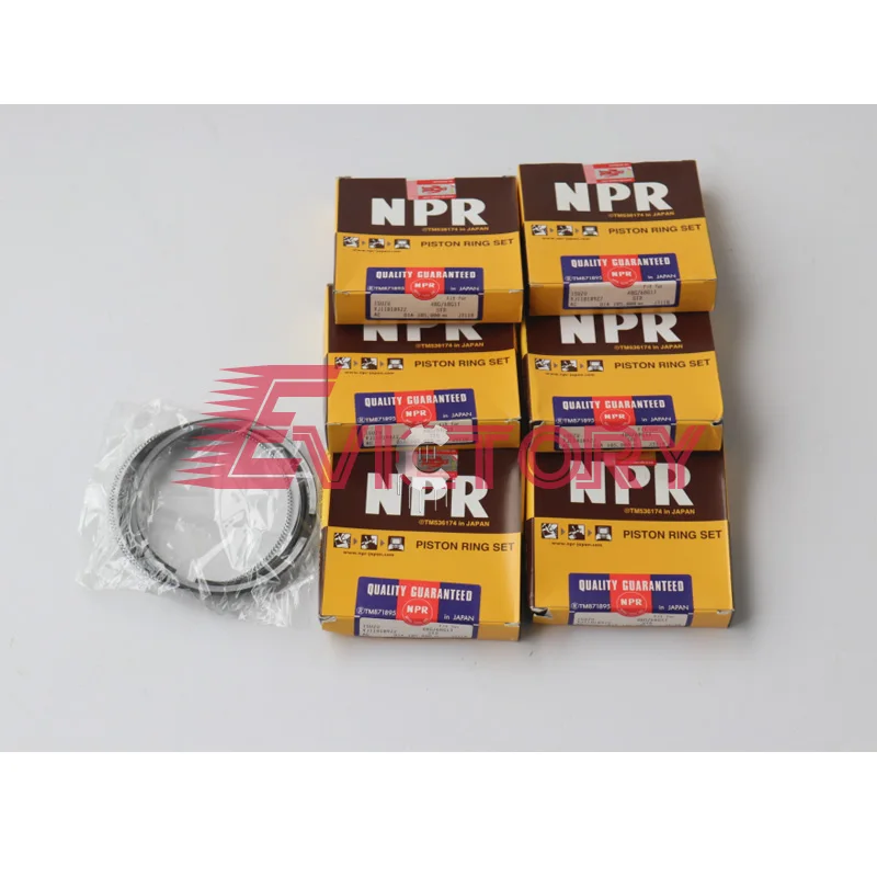 NPR Piston Ring Set Standard Size Fits Mitsubishi 4D55 
