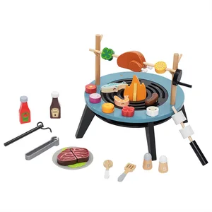 Multi-functional Outdoor Campfire Kitchen Role Pretend Play BBQ Set Educational Learning Toys for Kids Toddler Boys & Girls