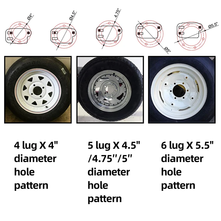 Jhmech Trailer Spare Tire Mount With 120 Lbs Weight Capacity Easy To