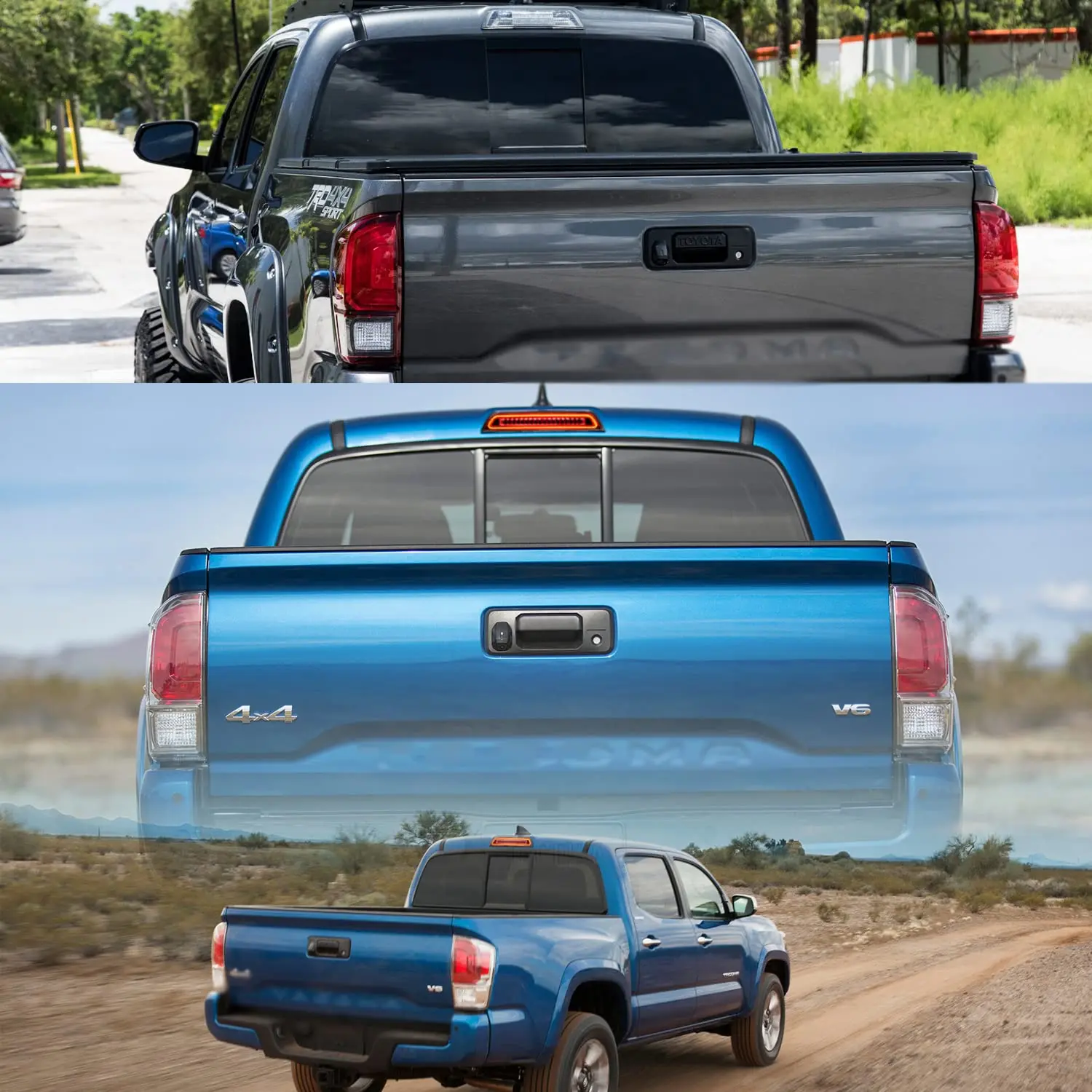 AJP Distributors Red LED Third 3RD Brake Light Cargo Roof Center High Mount Tail Lamp Compatible/Replacement For Ford F150 F250 F350 F450 Ranger Maverick 2015 2016 2017 2018 2019 2020 2021 2022 2023