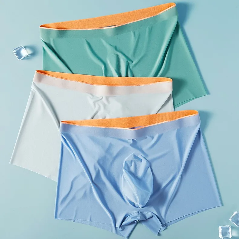 2023 Trending Seamless Transparent Men Negative Ions Tight Underwear