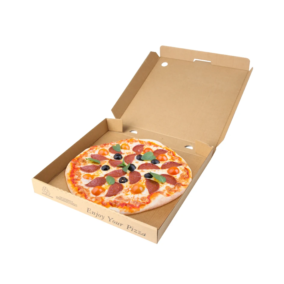 Factory Wholesale Low Price Custom Carton Pizza Box with Logo Eco-Friendly Paper Pizza Box for Pizza manufacture