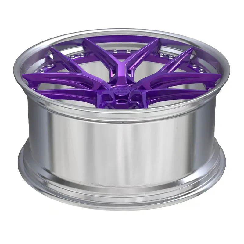 Custom Forged Wheels 2 Piece Aluminum Alloy Rims 18 19 20 22 23 Inch 5x112 5x114.3 5x120 5x130 With JWL and VIA factory