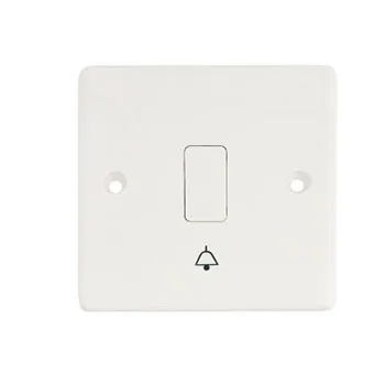 Customized Factory British Standard Wall Switch and Socket Push Button Door Bell White Panel 10a Switch Outlet for Home