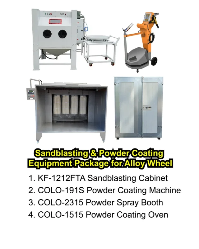 Sandblasting And Powder Coating Equipment Kit For Alloy Wheels Buy