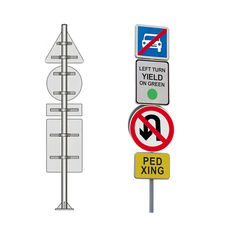 Traffic Road Safety Warning Control Sign Board High Reflective Sheeting Aluminum Street Parking Stop Signs Blanks Traffic Signs