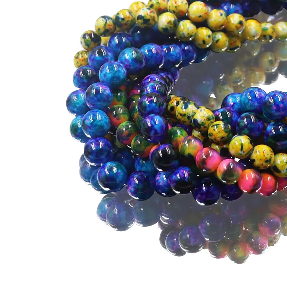 Ready To Ship 8mm 10mm Glass Bead Picture Charming Natural Wholesale
