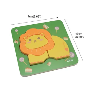 Children's Early Education Animal Pairing Puzzle Board Educational Toys Wooden Large Panel Parent-child Toy