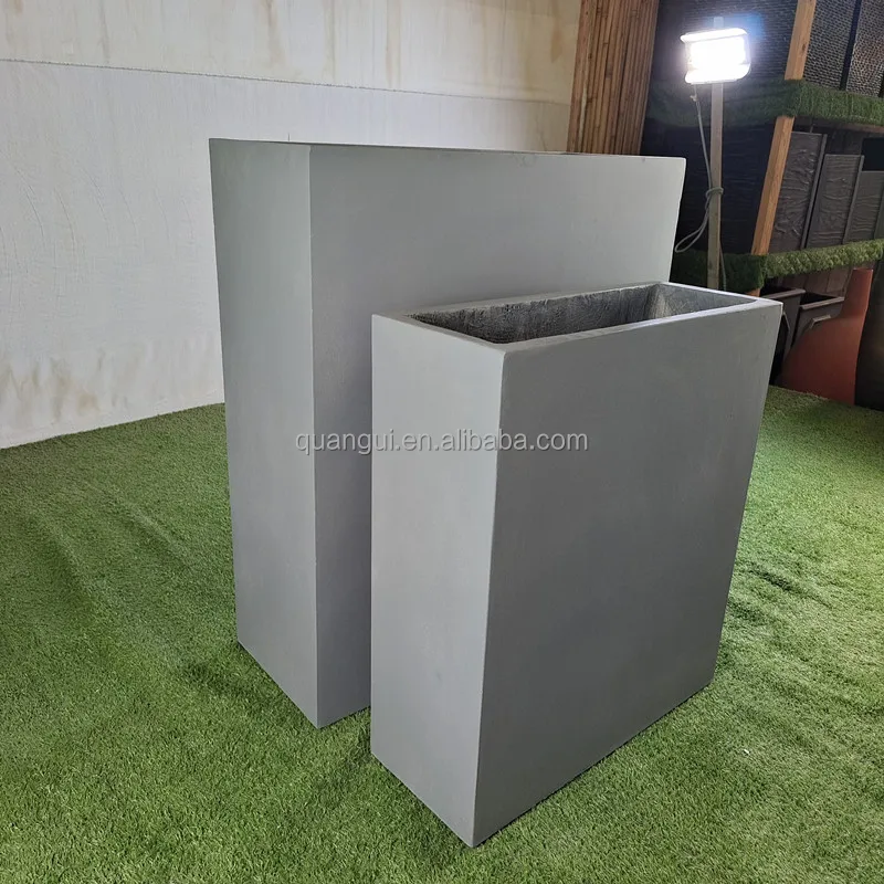 Tall Rectangular Big Large Tree Plant Pots For Street Villa Balcony