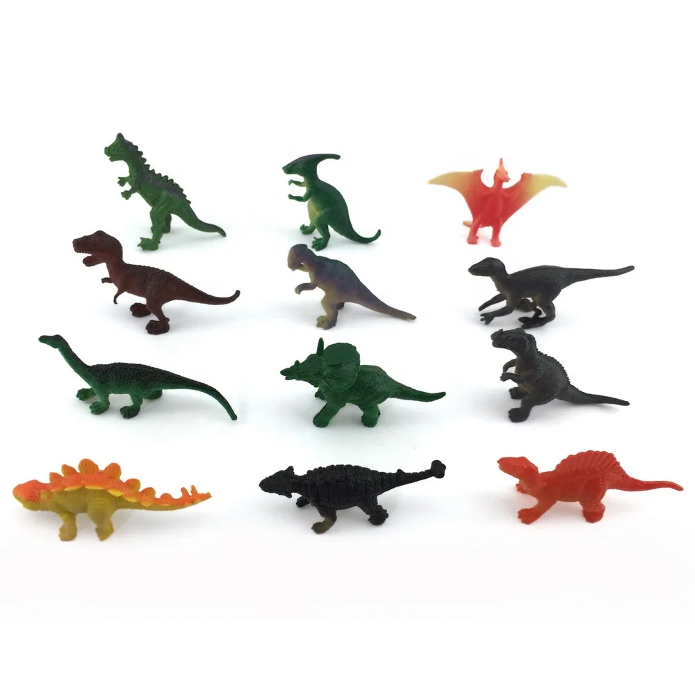 Toyvian 12 Peças Mini Dinossauros Conjunto de Brinquedos de Brinquedo  Realista Dinossauros Dinossauros Coloridos Dinossauros Ornamentos  Dinossauros Plásticos Miniaturos para Crianças E