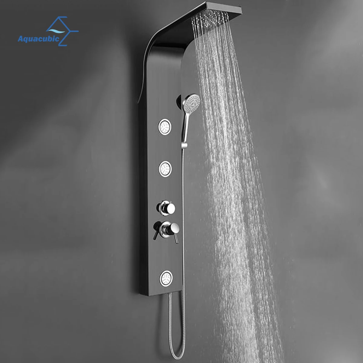 Sus Shower Panel Tower Rainfall Waterfall Shower Head Body Jets 3