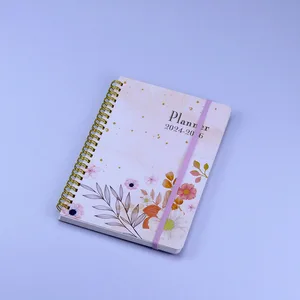 Custom Printed Promotion Notepad Gifts Paper Soft Cover Top Spiral Notebook Notepads with Logo
