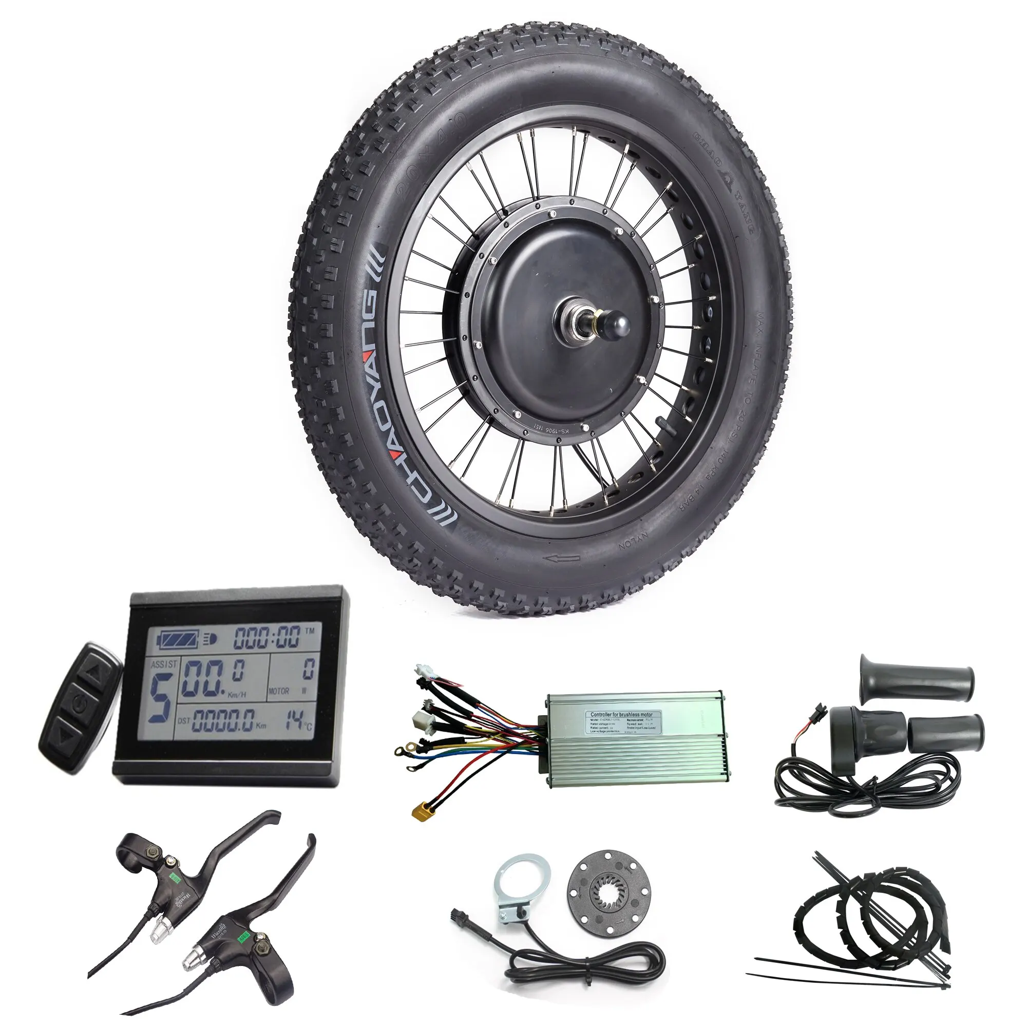 20x4.0inch 48V 1000W Hub Motor Dropout - E-Bike Conversion Kit
