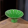 Plato con tallo fragante - [Verde esmeralda] Mediano