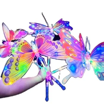 LED Flash Butterfly Magical Stick Princess - Party Dots