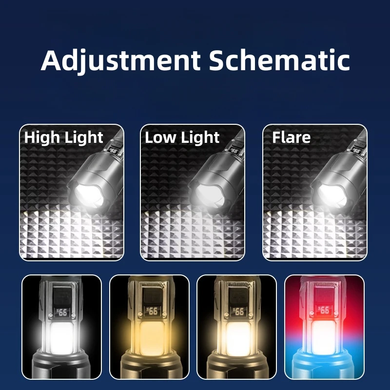 Factory Price Outdoor Strong Light Flashlight Camping Lighting Telescopic Rechargeable Long Life LED Powerful Flashlights