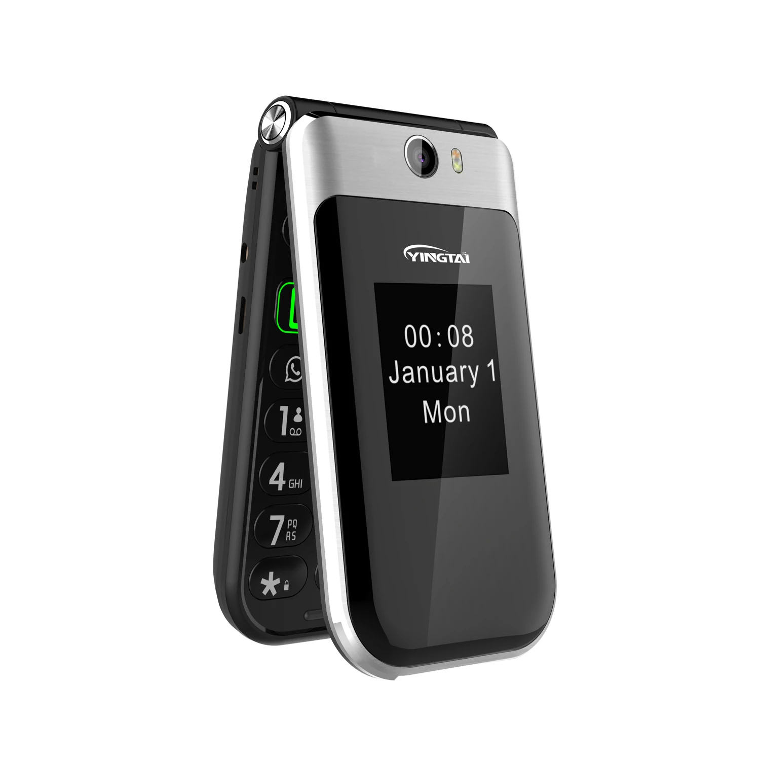 Китайский усилитель сигнала клавиатура 3g 4g lte volte умный флип-чехол android gps трекер пожилые мобильные сотовые телефоны