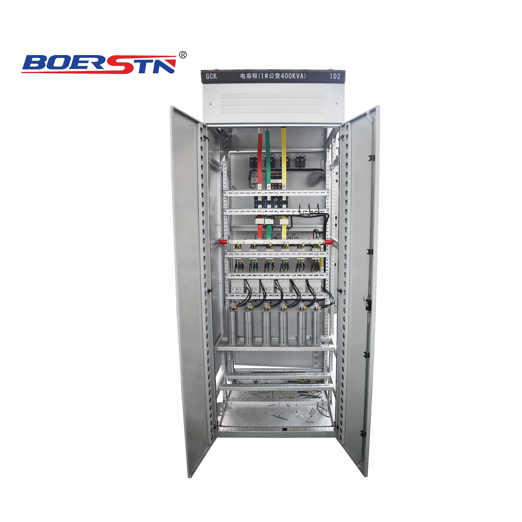 600KVAR Power Factor Compensator Panel Filtered Automatic Power Factor Correction APFC Unit Steel Distribution Box 12V AC
