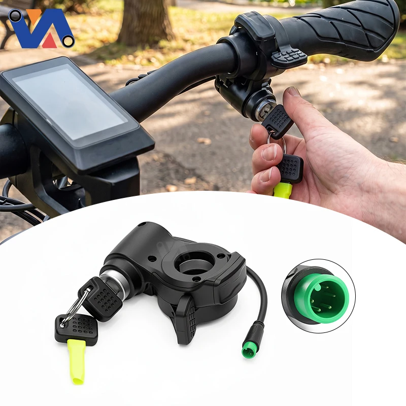 Kukirin T3 elektrische step-through-scooter-gaspedaalset met sleutelvergrendeling