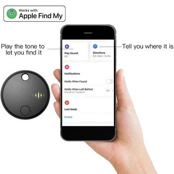 Key Finder BT Item Tracker Work with Apple Find My Lost Mode Anti Lost Notification Item Locator for Keys, Pets, Bags, Suitcase