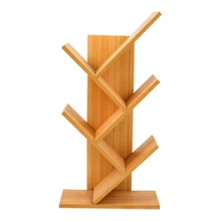 Оптовая продажа ассиметричный дизайн современная деревянная полка для книг антикварные книжные полки в форме дерева