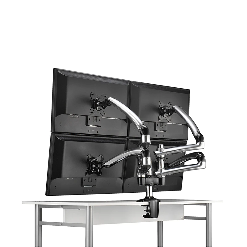 Sturdy Desk Mount For 4 Quad Monitor 