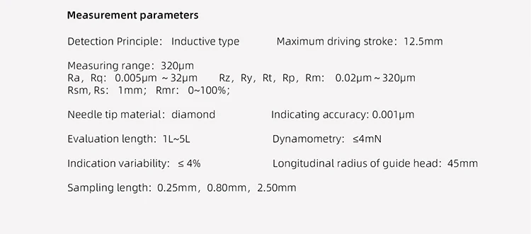 SSR220 Surface Roughness Tester Pocket-sized Roughness Measuring Instrument High Precision Roughness Meter