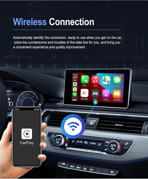 Wireless Apple Carplay Kit Joyeauto Wireless Android Auto Interface Modul for 2012-2019 Audi A1 Q3 MMI 2G 3G CarPlay IOS Airplay