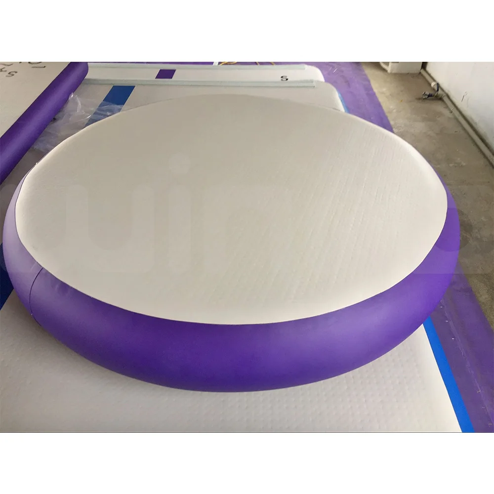 DWF Drop Stitch AirSpot Inflatable Bouncy Round Air Track Gymnastics Circle Air Spot Set
