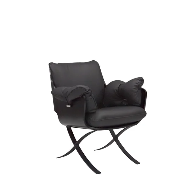 Modern Furniture Living Room Lazy Chair Relax Leisure Chair Lounge PVC Leather Accent Chairs