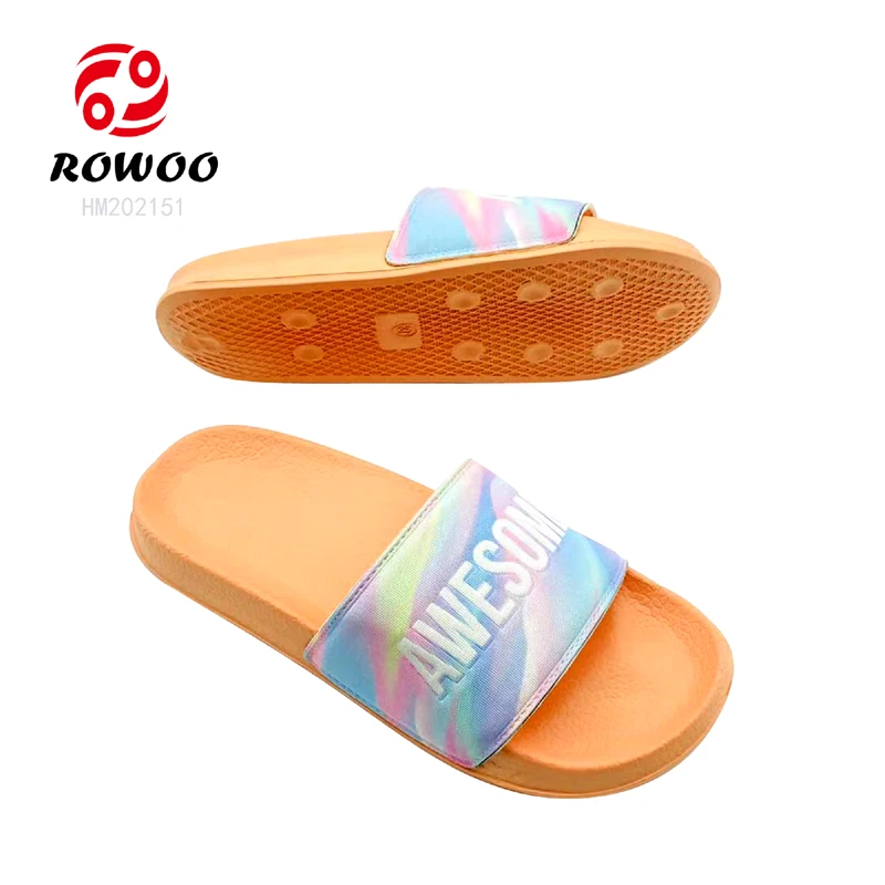 Customized New Design Open Toe  Slide Sandals Indoor Slipper Home Sleepers Ladies Flat Other Sandals slippers for Women