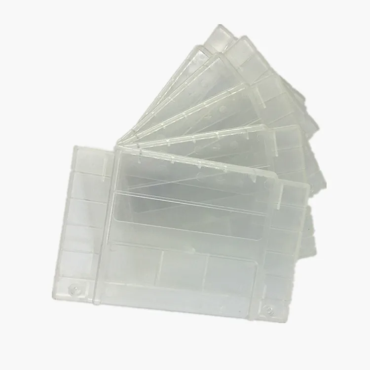 Clear Plastic Game Cartridge Shell for Super NES SNES SFC 16Bit Game Card Transparent Shell Protector Cover US Version