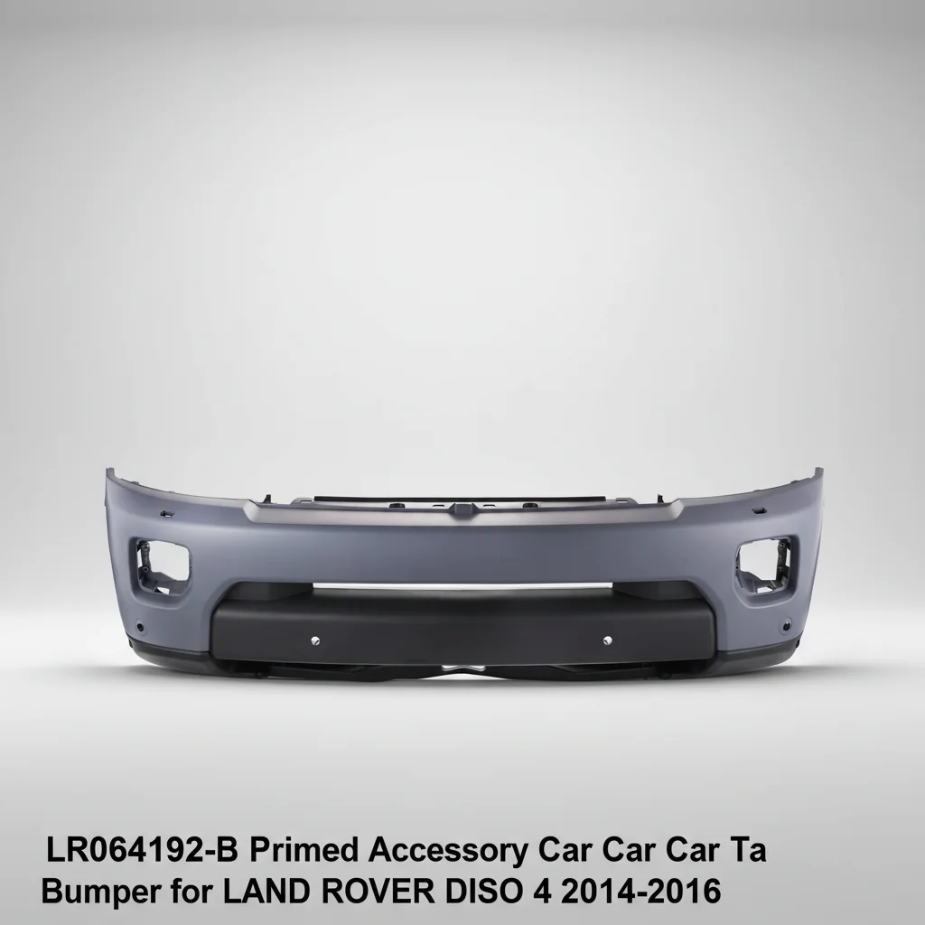 LR064192- B Car Front Bumper with Spray Holes,w/o Front Park Sensor Holes Primed for LAND ROVER DISCOVERY 4 2014-2016