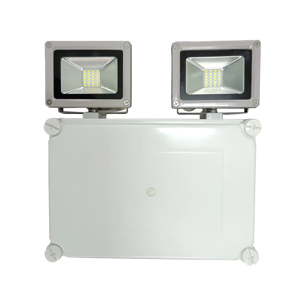 2500lm High Brightness 220V-240V Cast Aluminum Lamp Head Twin Spot Emergency Light