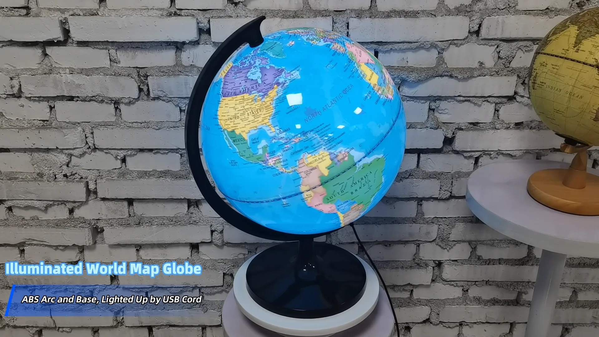 Stem Toy Globe Light Up Globe Lamp Educational Interactive Illuminated ...