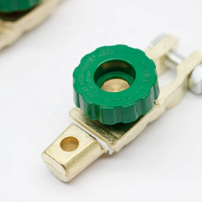 Auto Battery Terminal Quick Cutoff Disconnect Green Knob Master Switch
