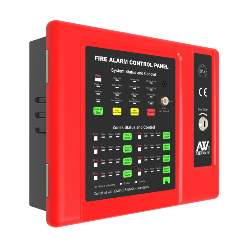 Fire Panel Low Price LPCB Approved Asenware Conventional Fire Control Panel