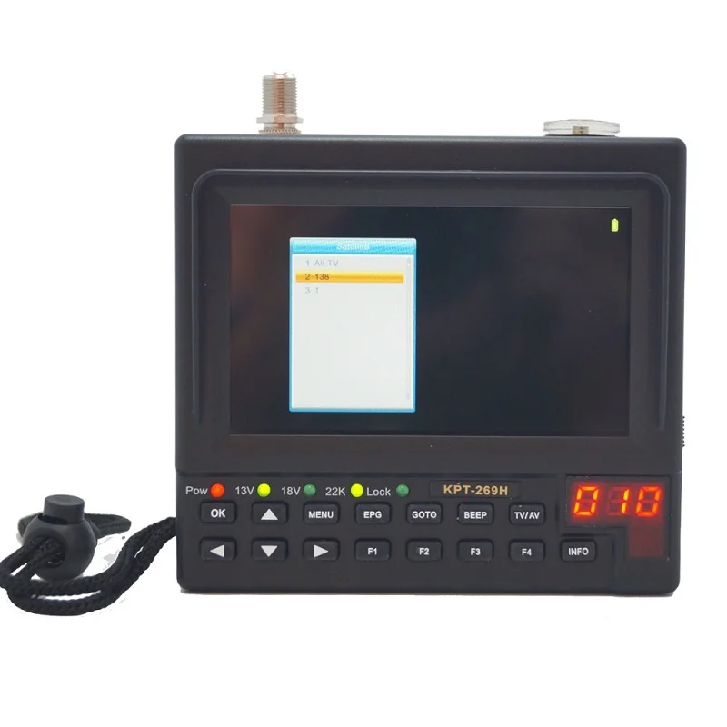 KPT-269H DVB-S2 satellitefinder Full HD цифровой спутниковый ТВ приемник Finder метр MPEG-4 HD DVB-S спутниковый искатель
