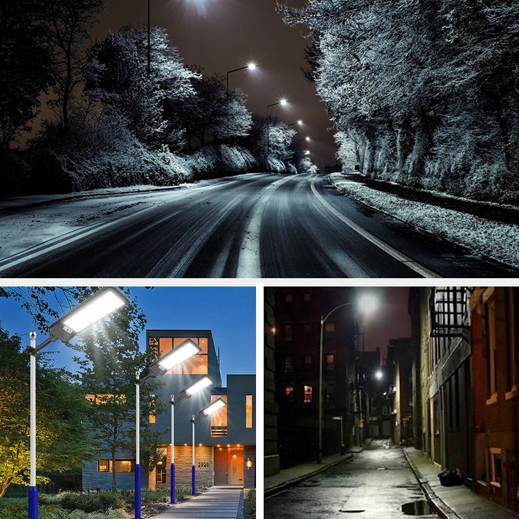Gisun Solar Street Light With Remote Control Outdoor IP65 Waterproof 150W 200W 250W 300W Solar Street Light