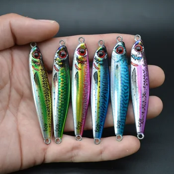 New Arrival Printed 40g/7.3cm Long Jigging Lead Fish Fast Sinking Hard Bait for Sea Fishing – Metal Jig – view 5