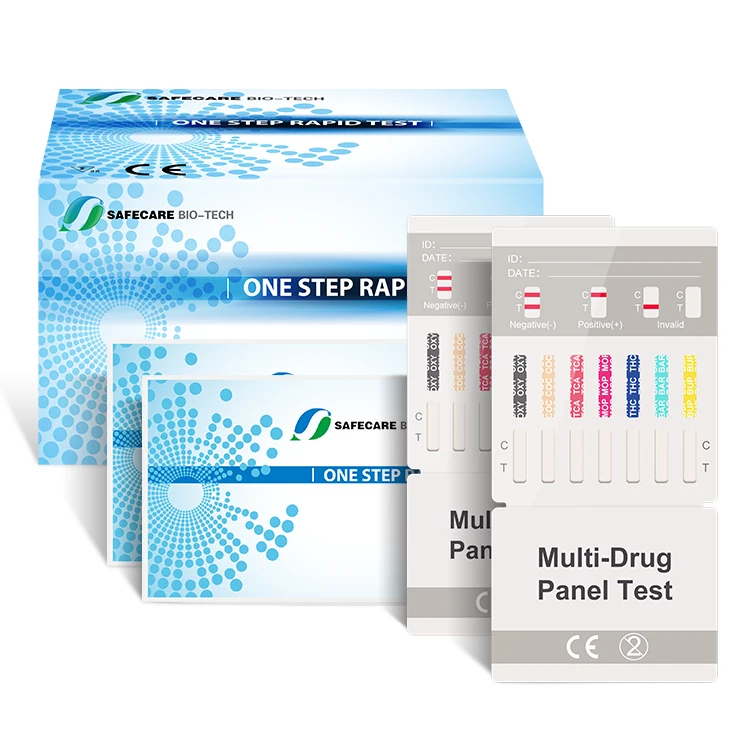 Rapid Manual Urine Drug Test Kit Pathological Analysis Plastic Equipment
