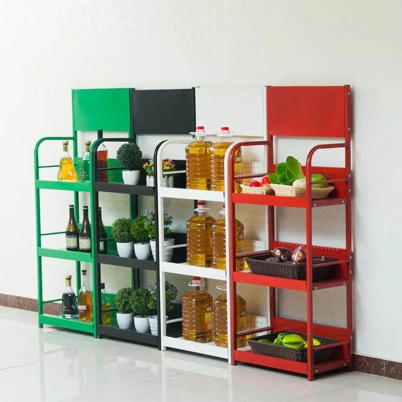 Supermarket Rack with Custom Logo Snack Display Rack for Grocery Retail Store Metal Storage Stand Shop Furniture