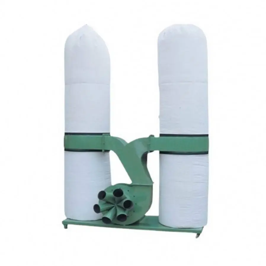 TEBAK Electronic Dust Collector Industrial Double Bag Dust Collector Vacuum Cleaner for Engraving Machine